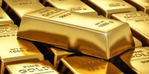 Gold under water