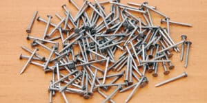 Man eats iron nails