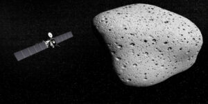 Spacecraft is close to a comet