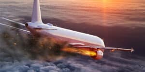 US Plane Engine Fire