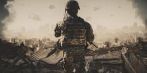 People in Gaza leave homes