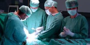 Man with a pig heart