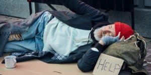 Homeless people and weather