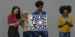 A dress with a QR code