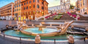 Black water in a fountain