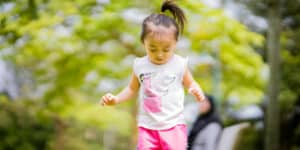 Two-year-old cheerleader