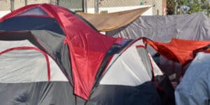 Dublin police clear tent city