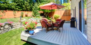 A famous singer in the garden