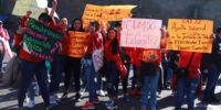 Teachers in Mexico protest