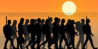 Thousands of Maroccans come to Ceuta