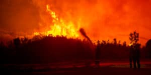 France and Spain on fire