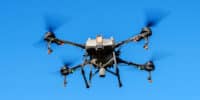 A drone attacks a seller in Ukraine