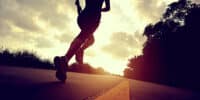 An athlete wins a race while sick